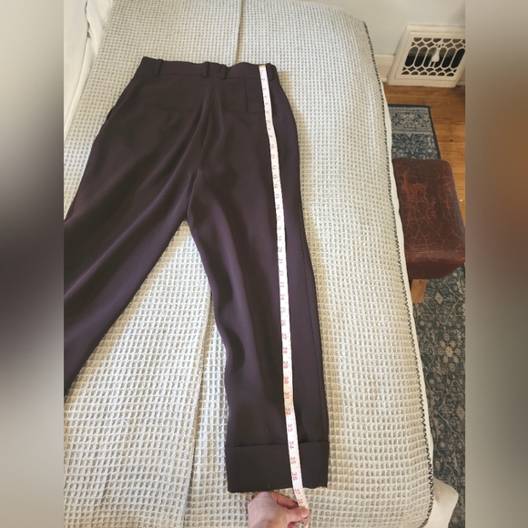 COS Cropped pants, Burgundy, Size 4 - Picture 4 of 7